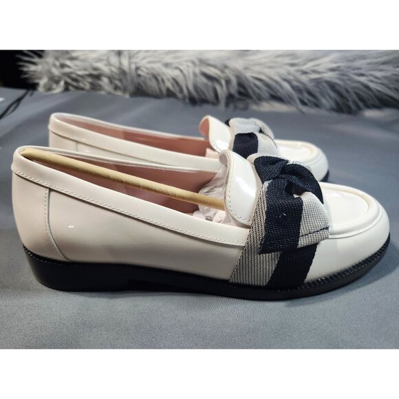 women's kate spade Leandra Loafers - size 5 - Cream/ Black Multi - Picture 2 of 11